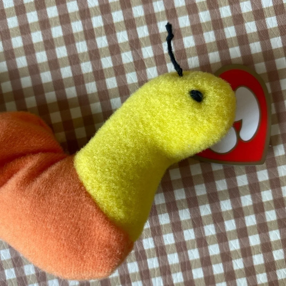 TY 1993 Teenie Beanie Babies INCH multicolor worm‎